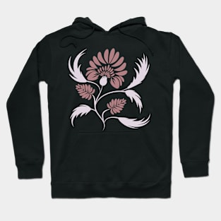 Flowers print, poster. Folk floral art. Canvas. Hoodie